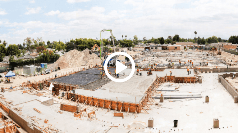 Overview of a Barcelo Construction concrete project